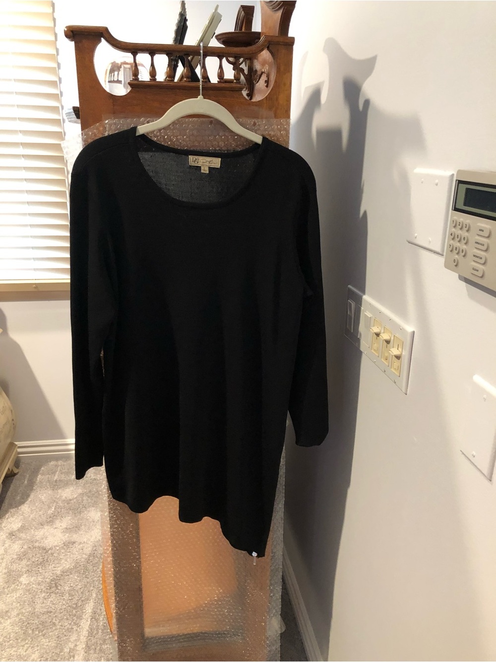 Classic Black Long-Sleeve Women's Top